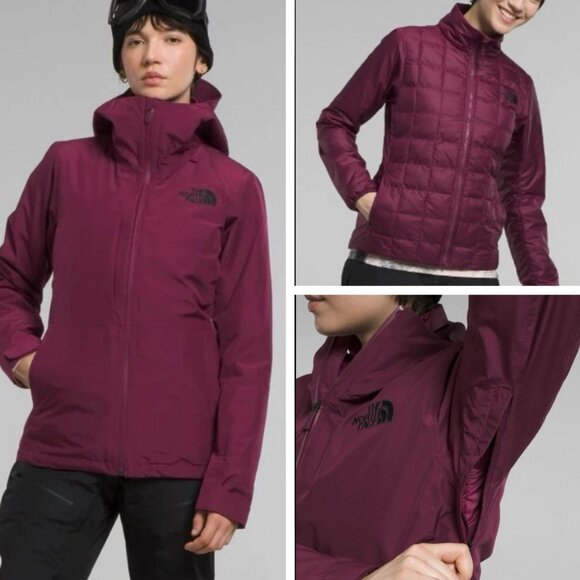 The North Face ThermoBall Eco Snow TriClimate Jacket Boysenberry Purple Size M - Picture 1 of 12